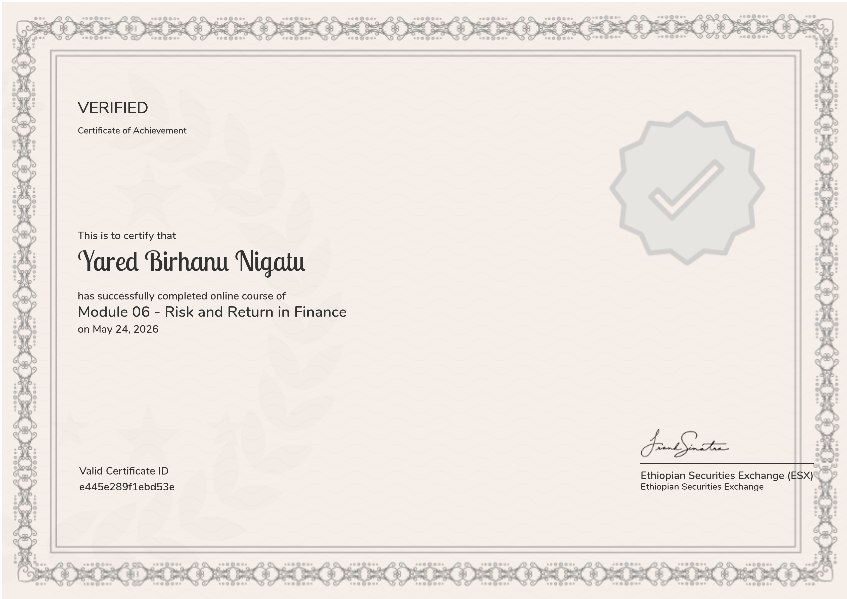 Module 06 - Risk and Return in Finance