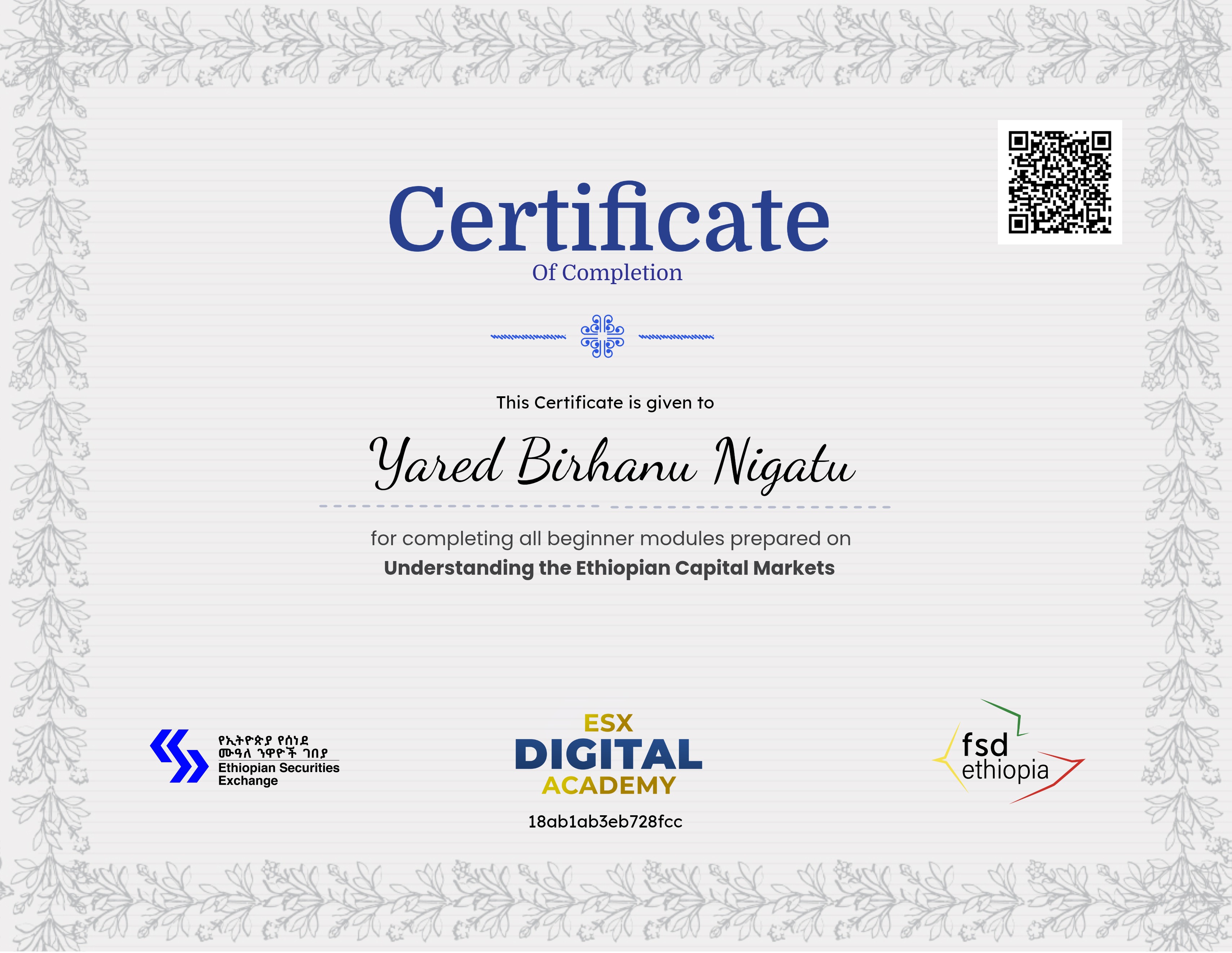 Module 05 - the Ethiopian Securities Exchange (ESX)