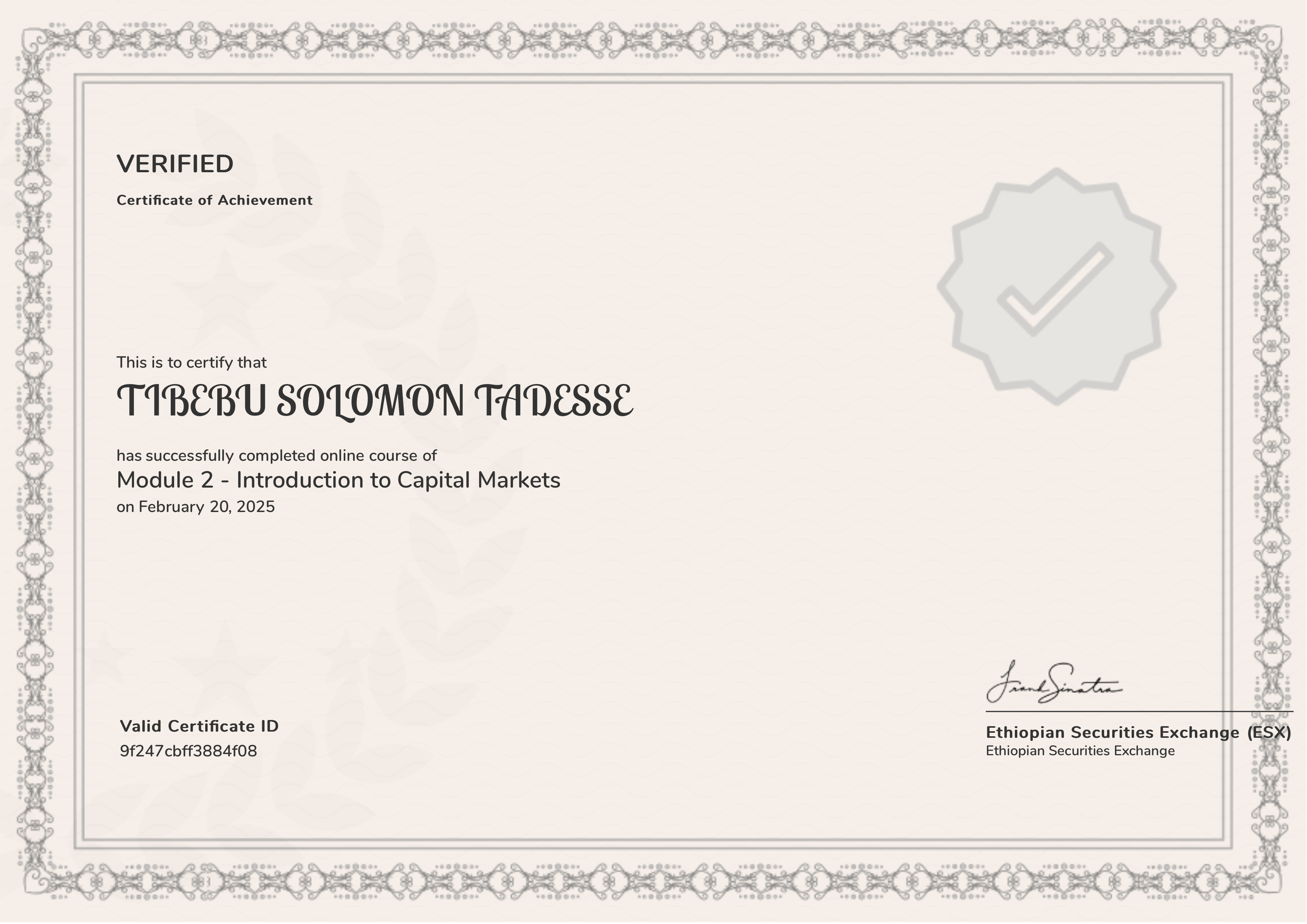 Module 2 - Introduction to Capital Markets