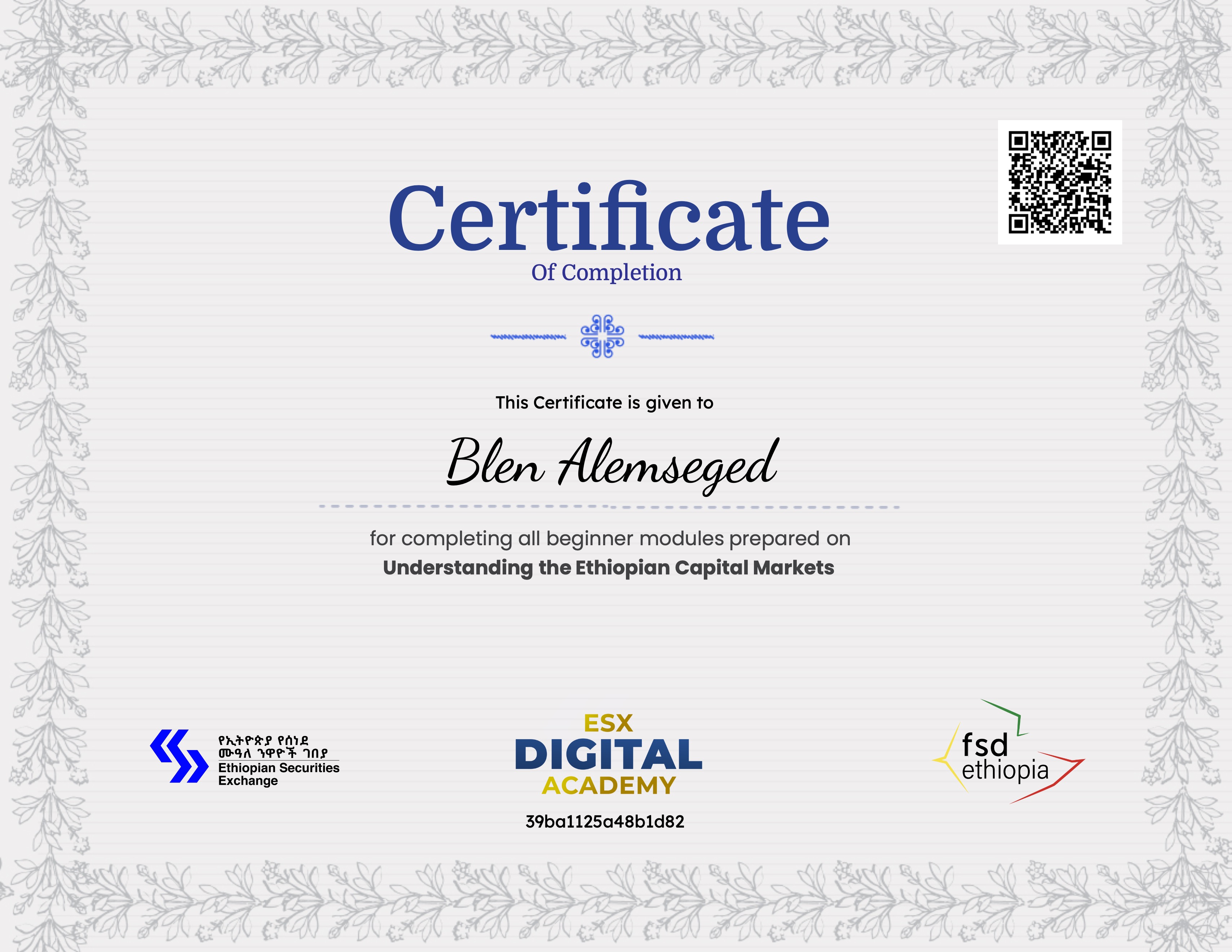 Module 05 - the Ethiopian Securities Exchange (ESX)